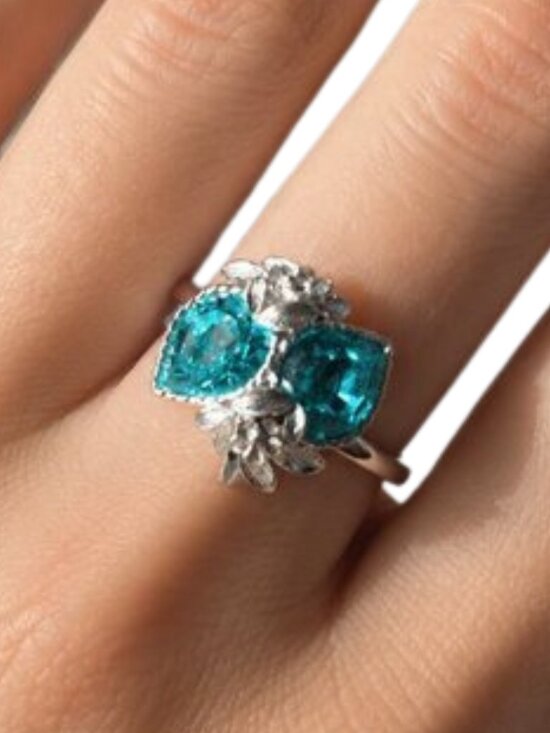 Sarah Coventry Jewelry - Vintage Sarah Coventry Adjustable Ring "Love Story Double Hearts"